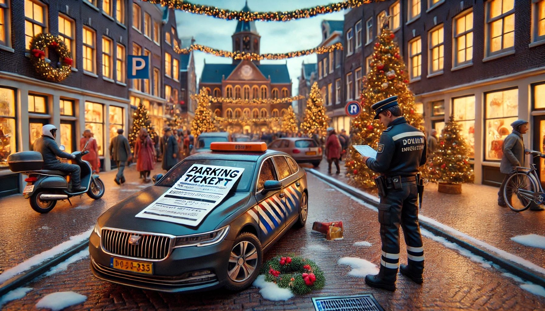 ユトレヒト、初のクリスマス駐車違反取り締まりで約20万ユーロの罰金を発行